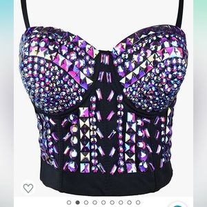 Jeweled Corset Top